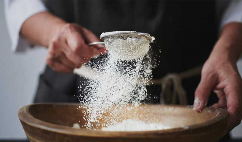 الک کردن آرد