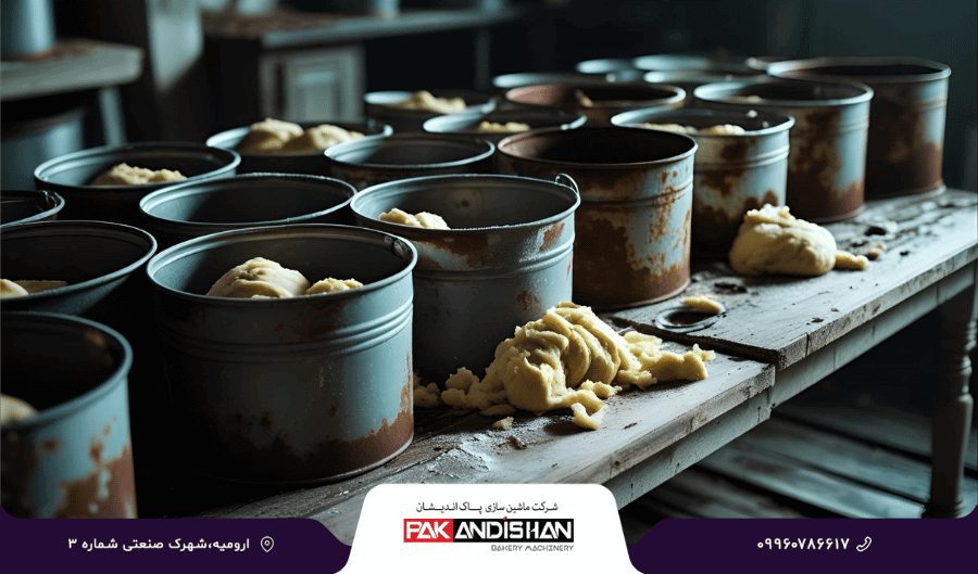 علت سیاه شدن خمیر نان